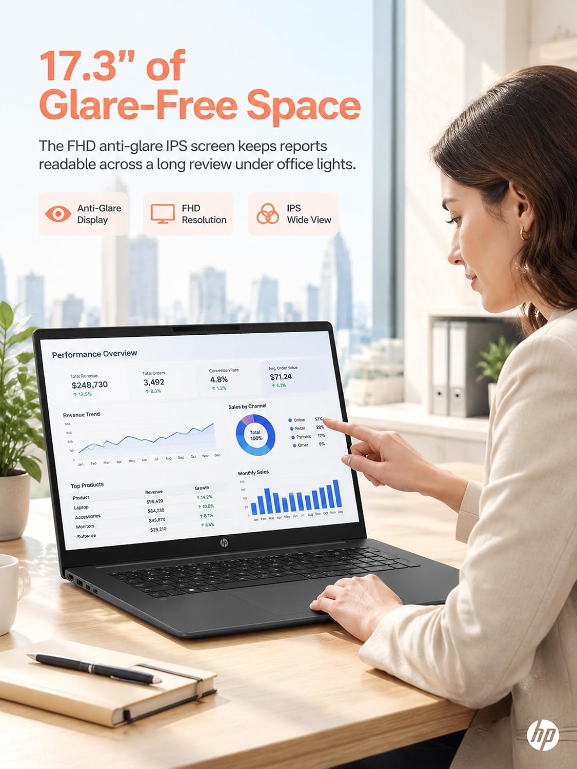 Detalle de HP 17.3-Inch Laptop