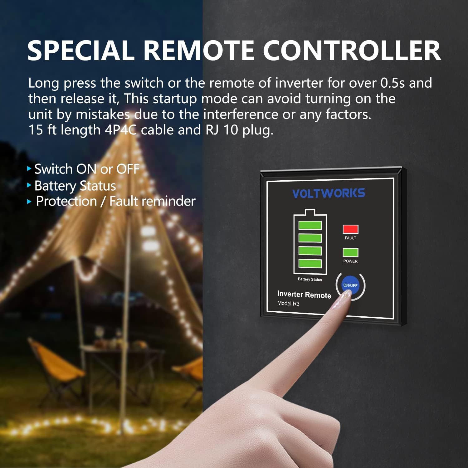 Thumbnail 3 de VOLTWORKS Power Inverter 1500W Pure Sine Wave 📺