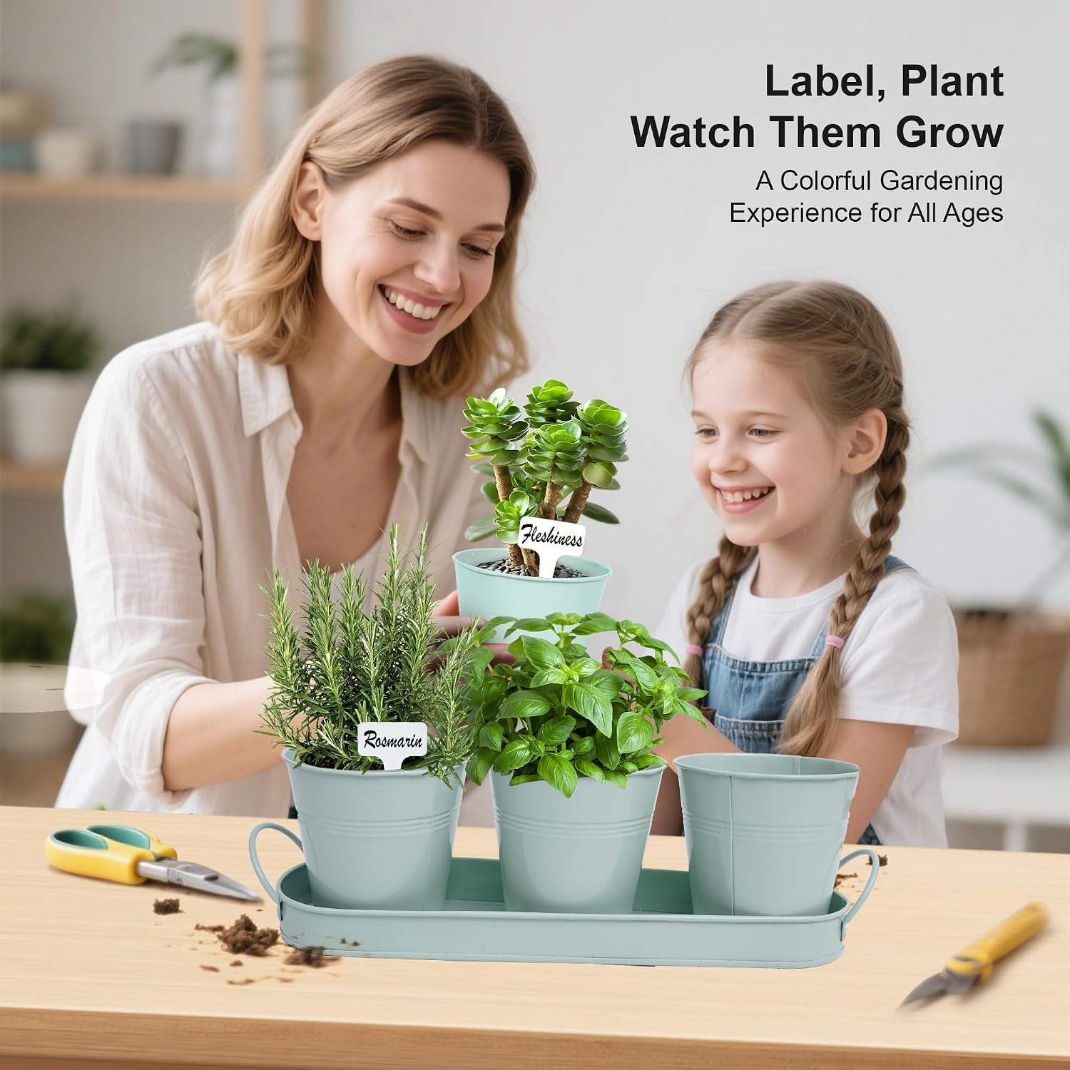 Thumbnail 6 de Wacloud Indoor Herb Planter, Metal