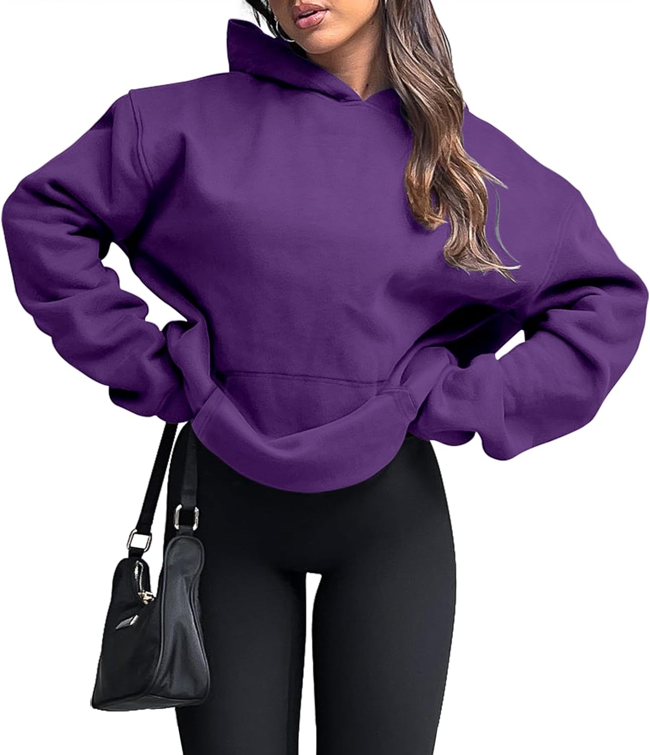 Thumbnail 1 de onlypuff Women's Oversized Pullover Hoodie with Kangaroo Pocket