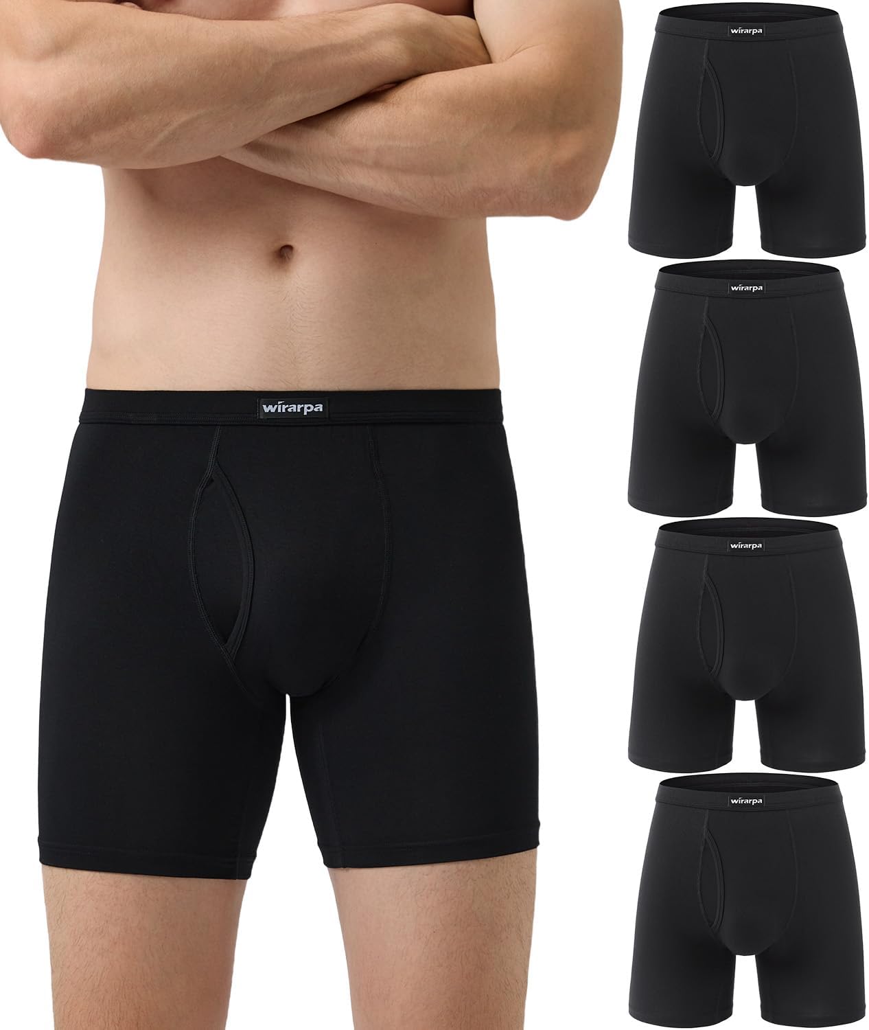 Thumbnail 6 de wirarpa Confezione da 4 boxer da uomo in micromodal elasticizzato