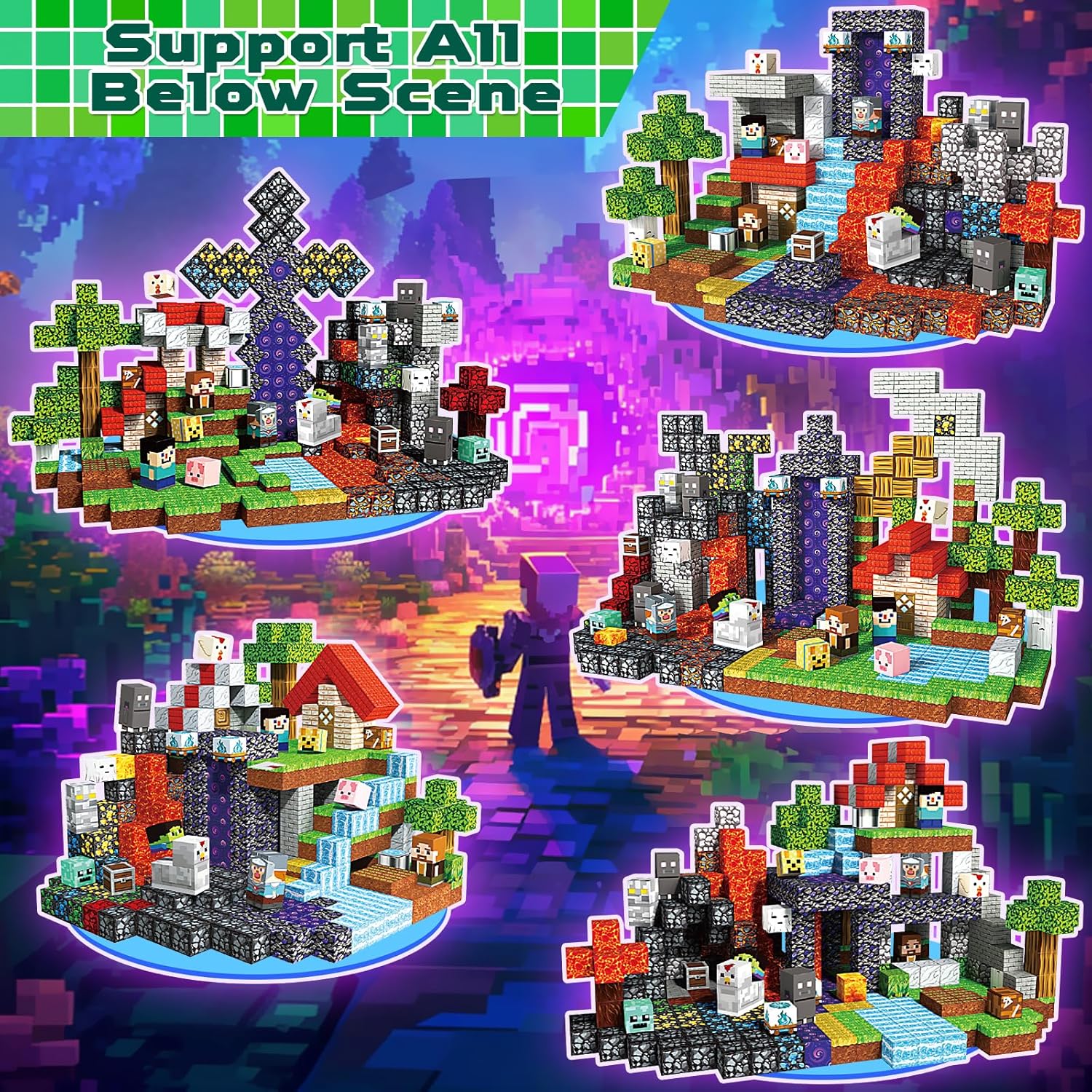 Thumbnail 4 de Magnetic Blocks 500 PCS by Magnetopia