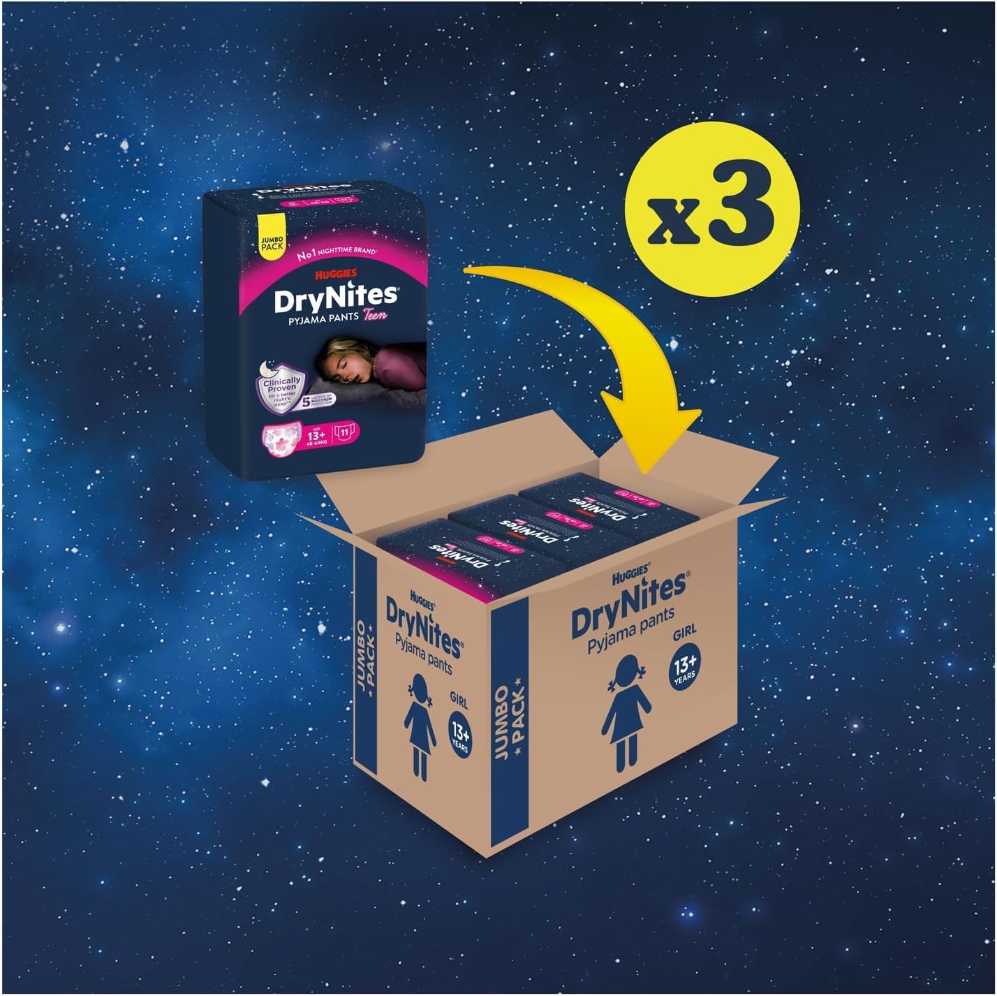 Detalle 2 de Huggies DryNites XL 33 pz mutandine assorbenti