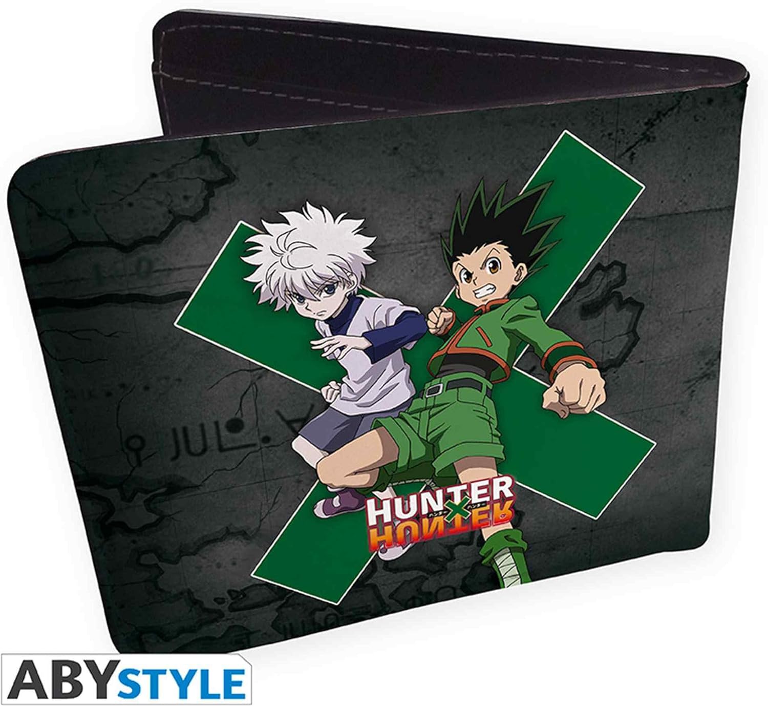 Detalle de ABYSTYLE Hunter X Hunter Geldbörse „Emblem“ aus Vinyl – klassisch, schwarz