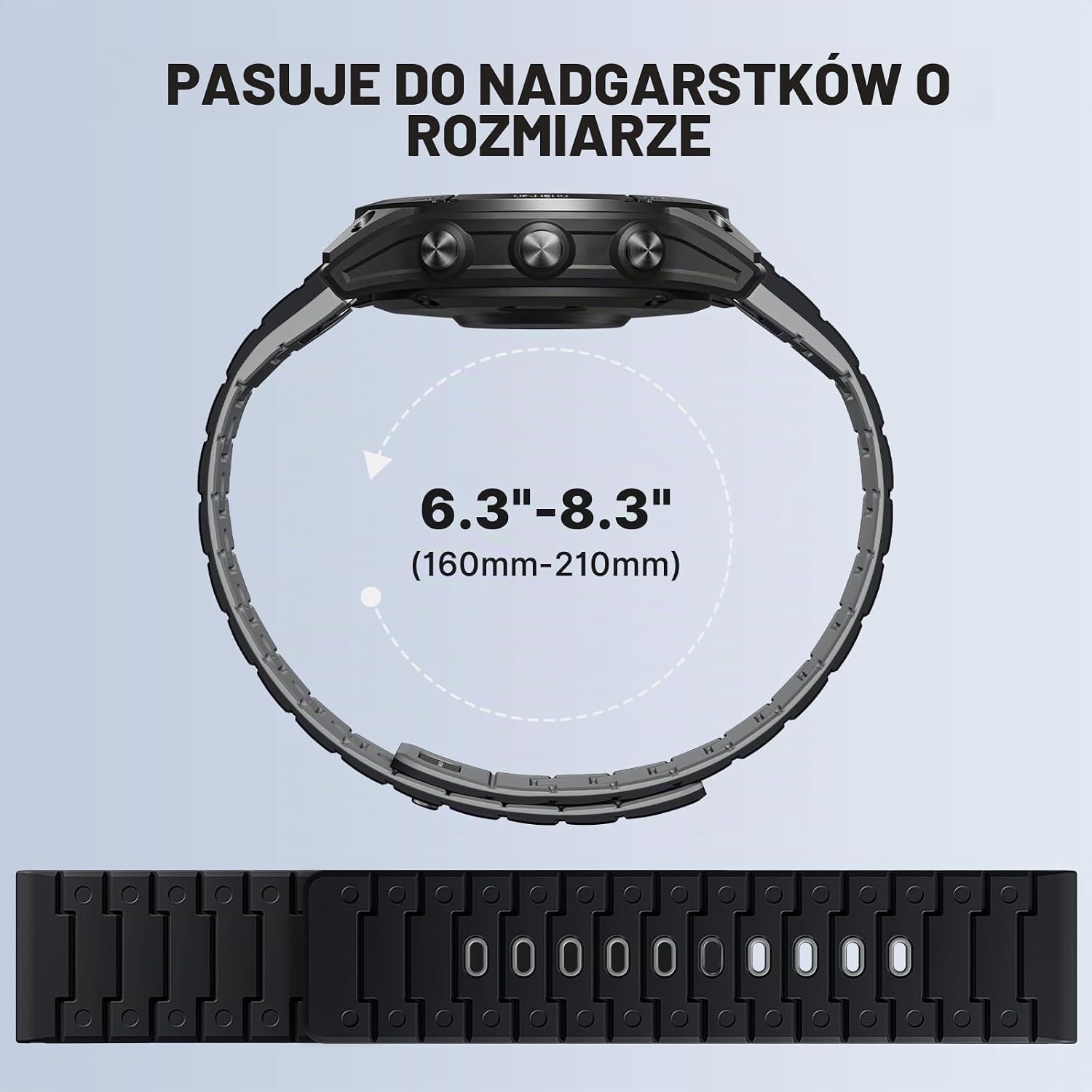 Thumbnail 6 de Bandletic magnetyczny pasek 26 mm z silikonu do zegarków Garmin