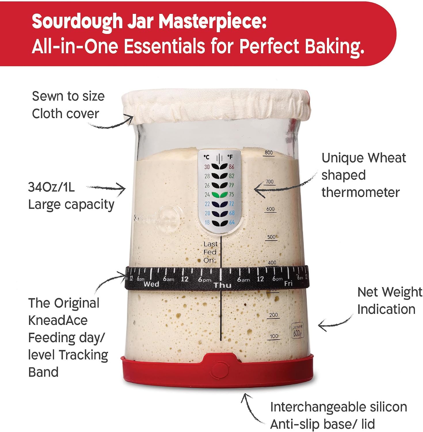Detalle 2 de KNEADACE Pro KA06 34 oz Starter Kit