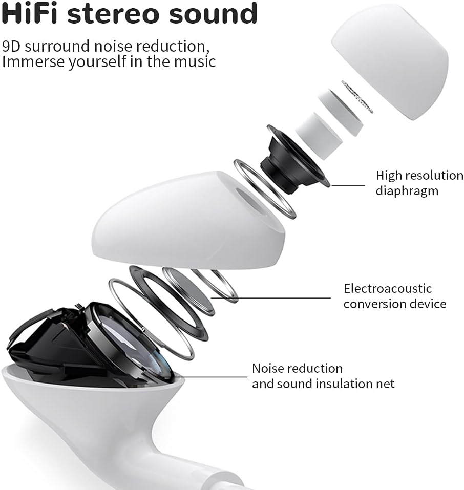 Detalle de Wired in-ear headphones for iPhone with volume control and microphone (Lightning) – stereo noise-isolating earbuds
