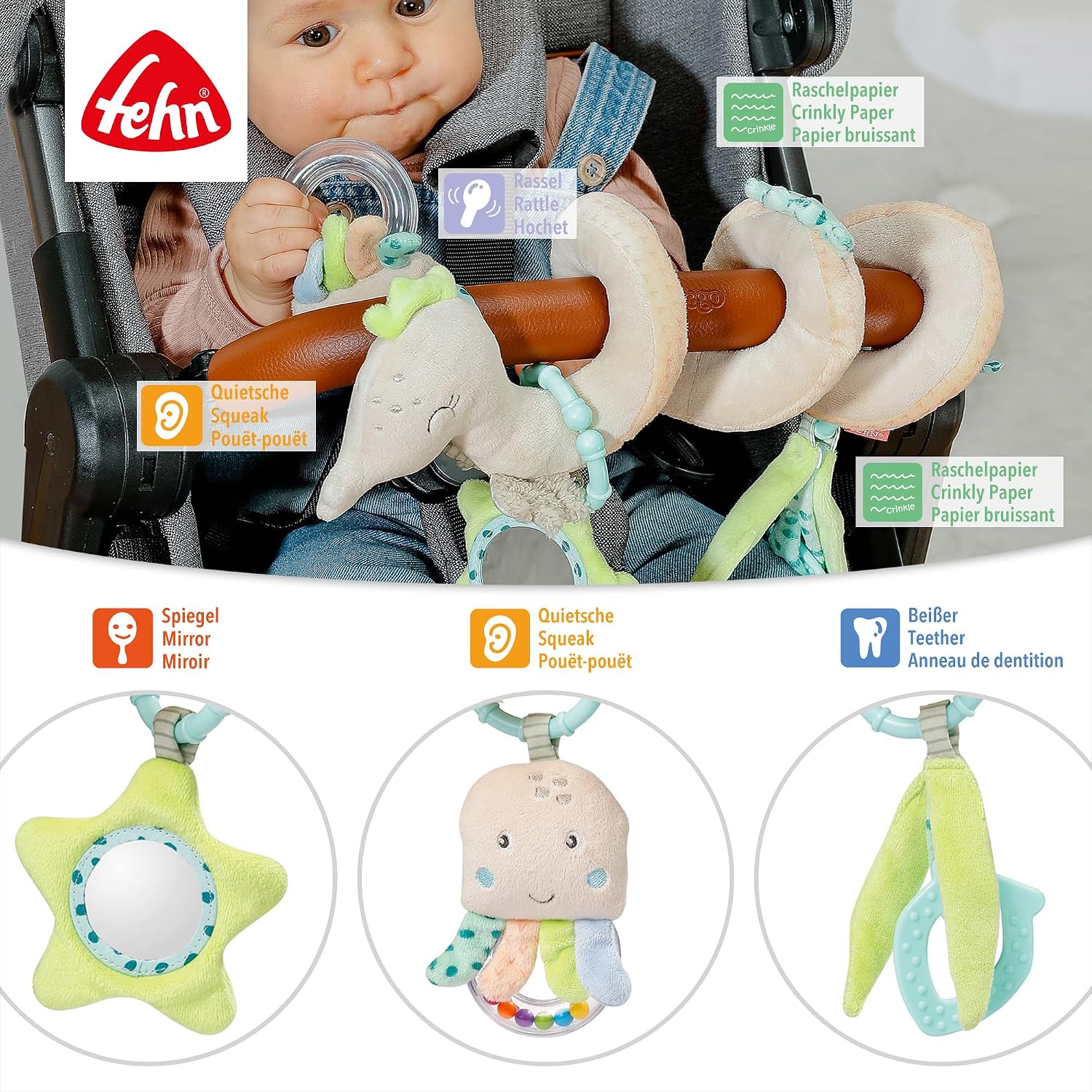Detalle de Fehn Activity Spirale Seepferd 35 cm