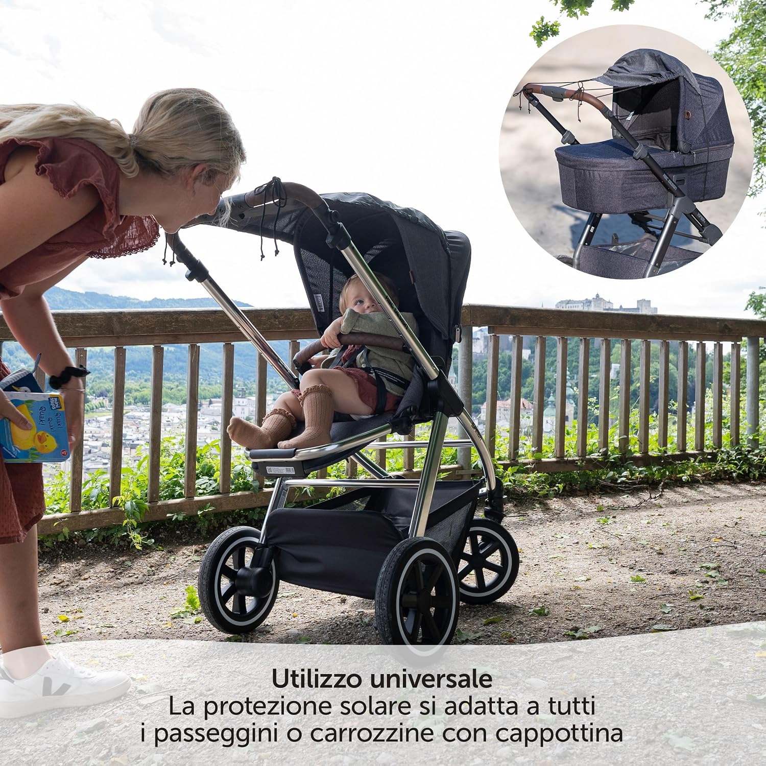 Thumbnail 1 de Zamboo parasole passeggino universale UV50+ grigio