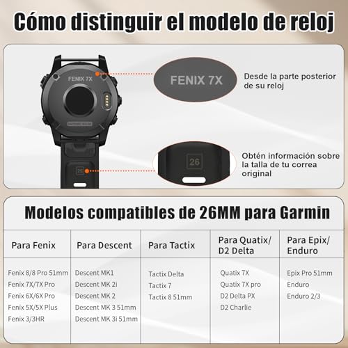 Thumbnail 3 de NotoCity correa Garmin Fenix 8 51 mm 26 mm