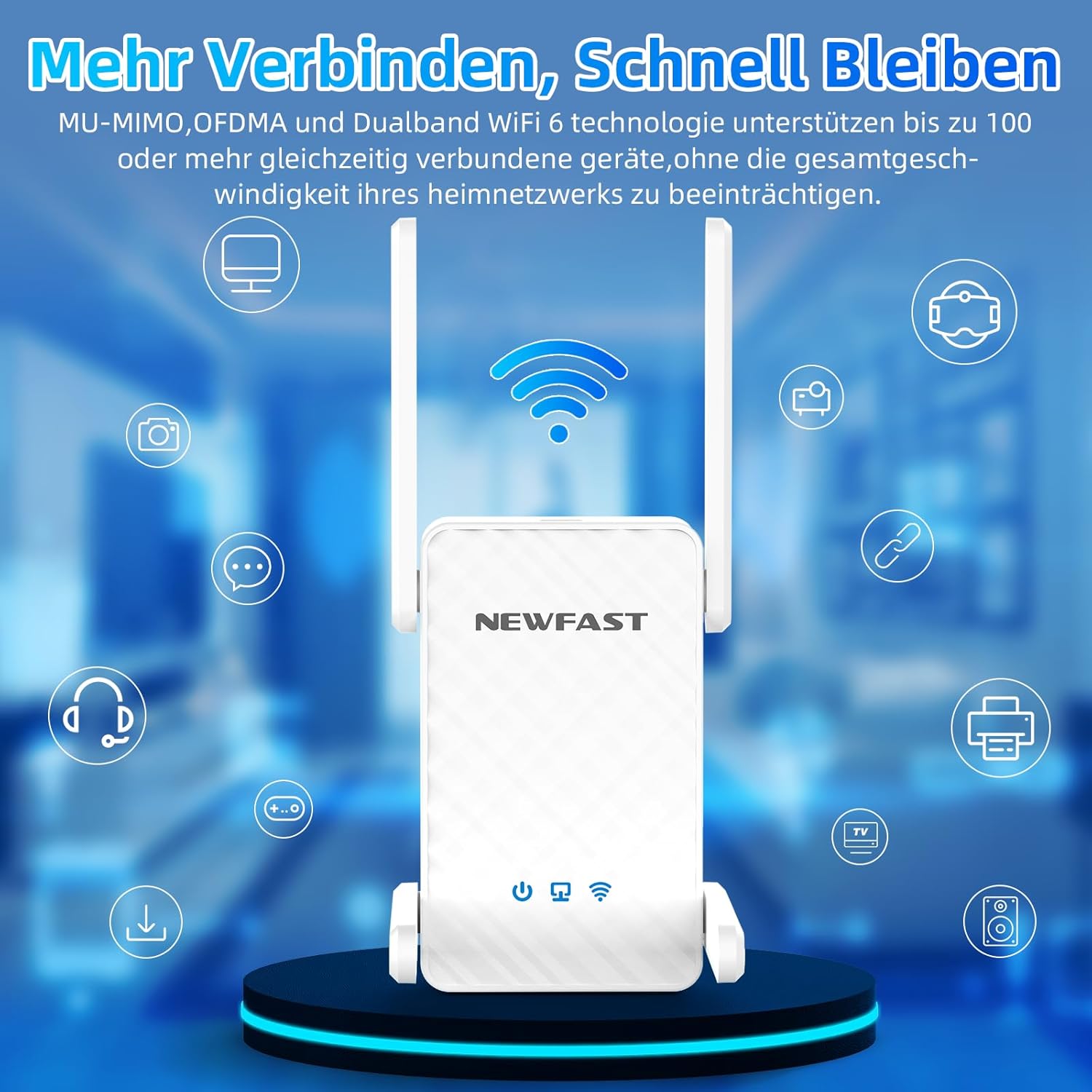 Thumbnail 6 de NEWFAST AX3000 3000 Mbit/s WLAN Verstärker 📶