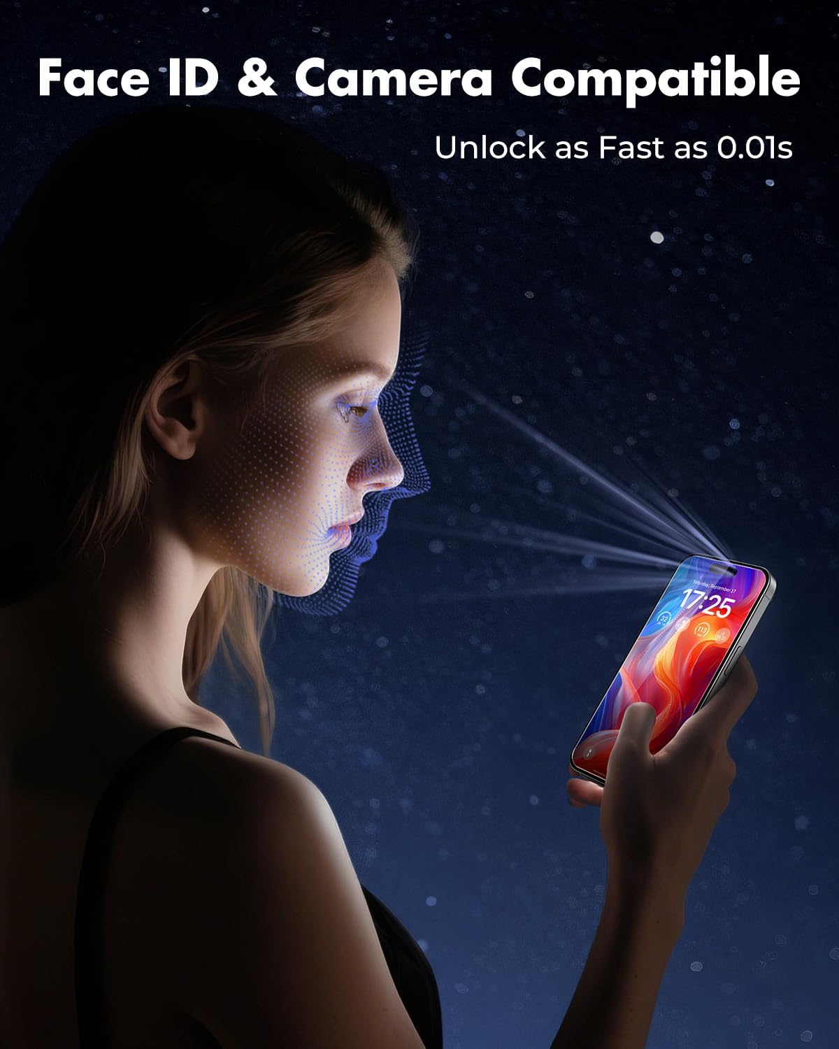 Thumbnail 6 de UNBREAKcable 2-Pack Screen Protector for iPhone 16 Pro – Double Shatterproof Tempered Glass with Easy Installation Frame