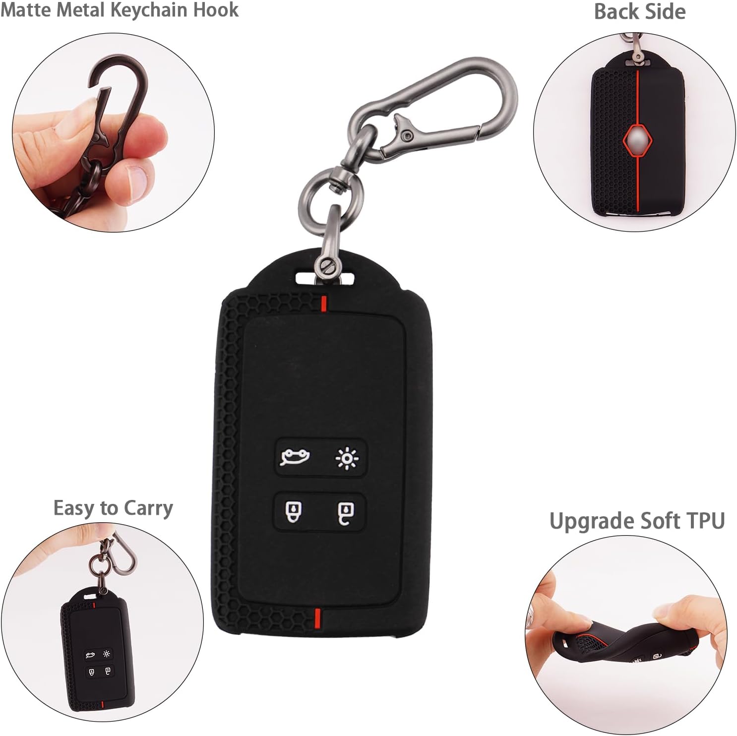 Thumbnail 3 de ERMWALR 2 Pack Car Key Cover Renault