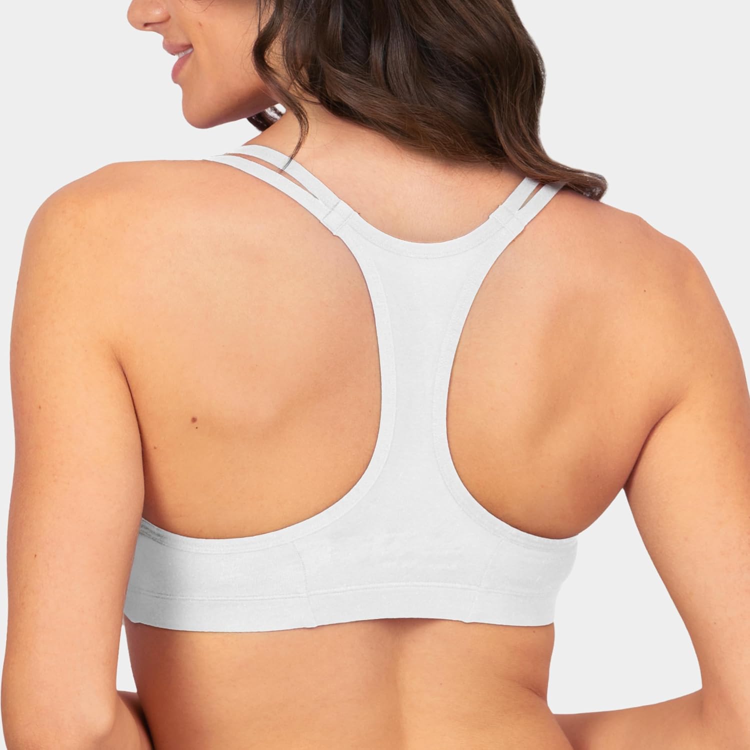 Thumbnail 2 de Fruit of the Loom Women's Spaghetti Strap Cotton Pullover Sports Bra Value Pack