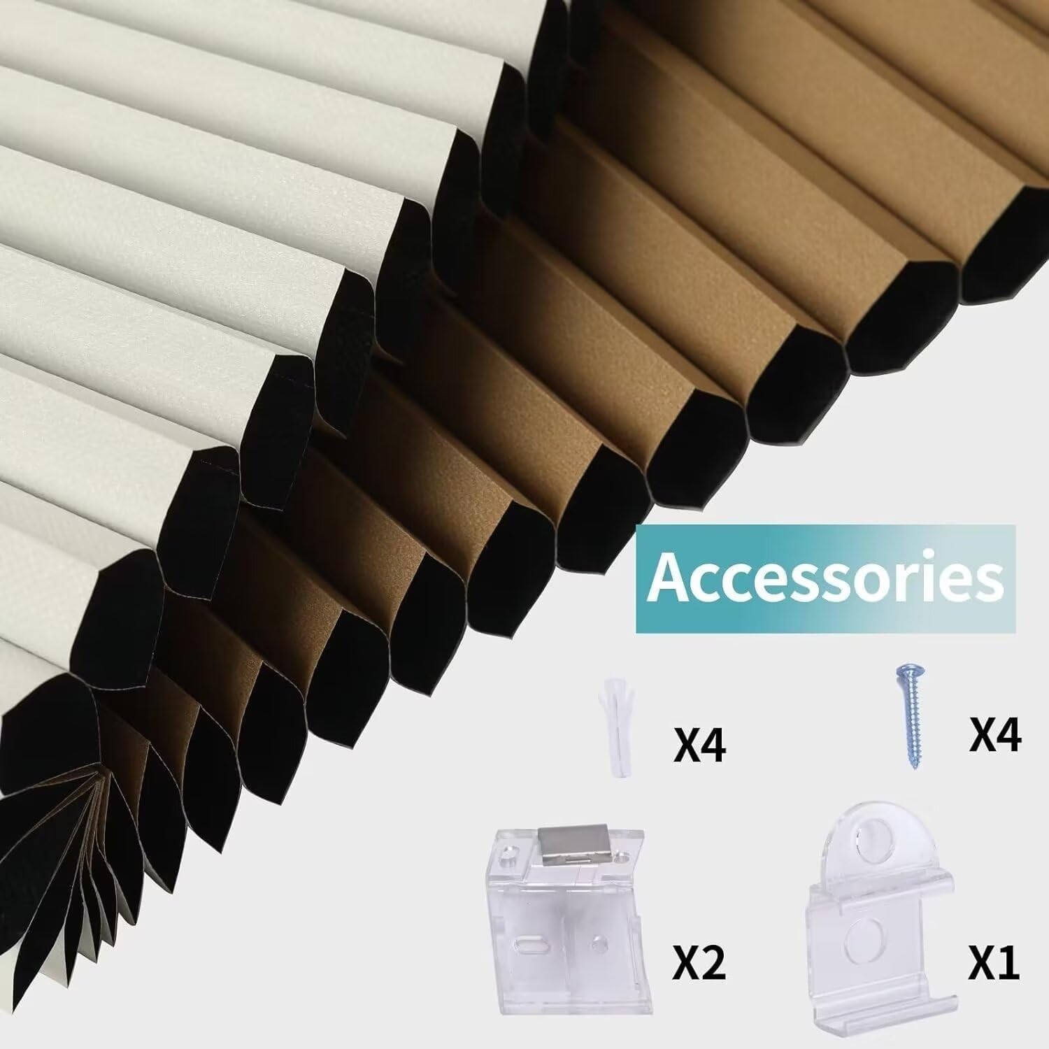 Detalle de MYshade H50 Light Brown 28 Inch Cellular Shade