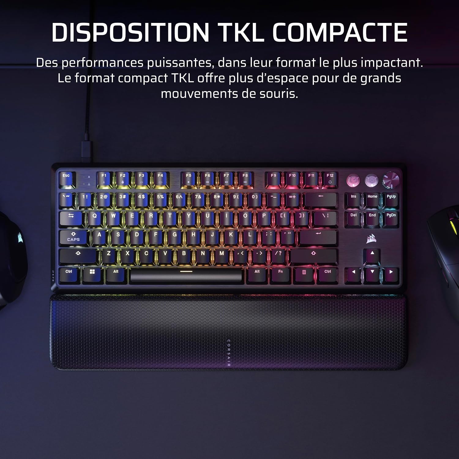 Thumbnail 2 de CORSAIR K70 PRO TKL clavier 8000Hz ⌨
