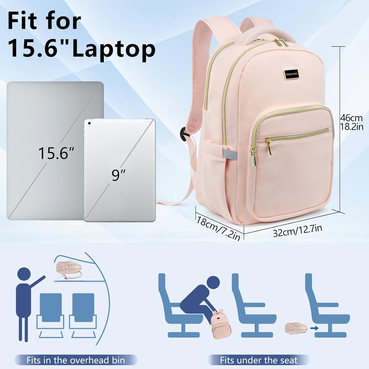 Thumbnail 1 de POWER KING 15.6" Laptop Backpack 25L