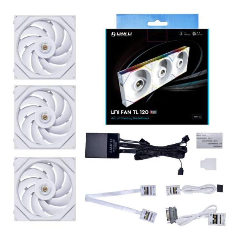 Detalle 2 de Lian Li UNI FAN TL 120 RGB Kit (3 Ventiladores) — combinación de rendimiento, iluminación y gestión sin desorden