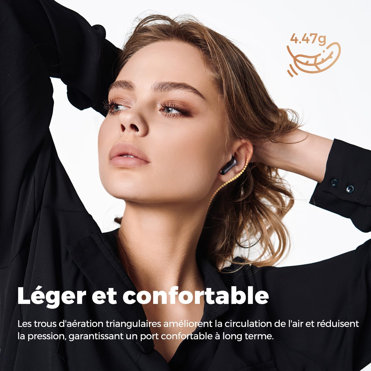 Thumbnail 6 de SoundPEATS Air5 Lite : écouteurs Bluetooth 5.4 Hi-Res avec réduction de bruit des appels et autonomie jusqu’à 30 h