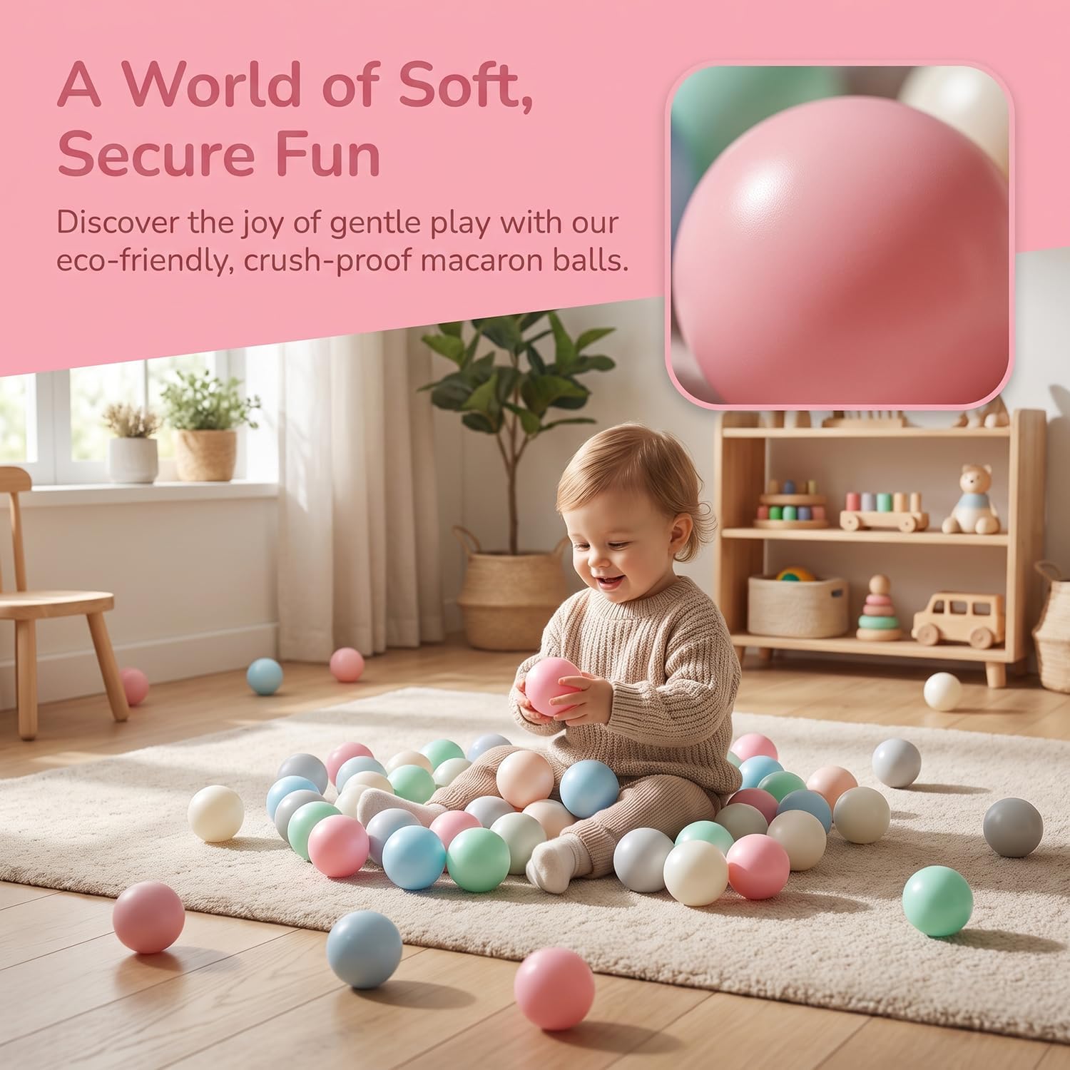 Thumbnail 4 de LANGXUN Soft Plastic Ball Pit Balls 50 100 200 🪀