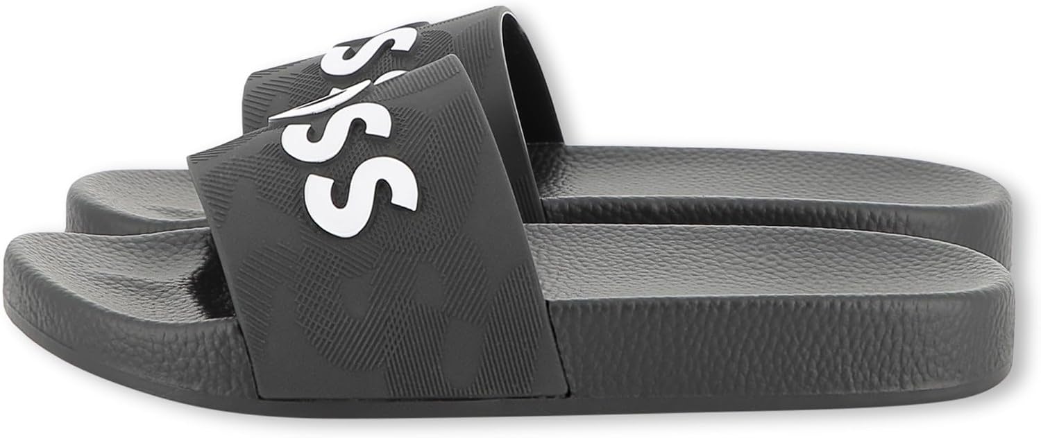 Detalle de BOSS Aqua Slides Ragazzo, Nero, 34: stile semplice e comfort per l’estate