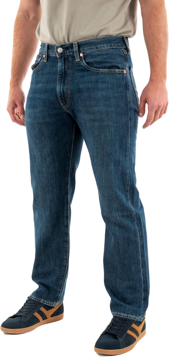 Detalle de Levi's 555 Relaxed Straight-jeans med avslappnad passform och raka ben