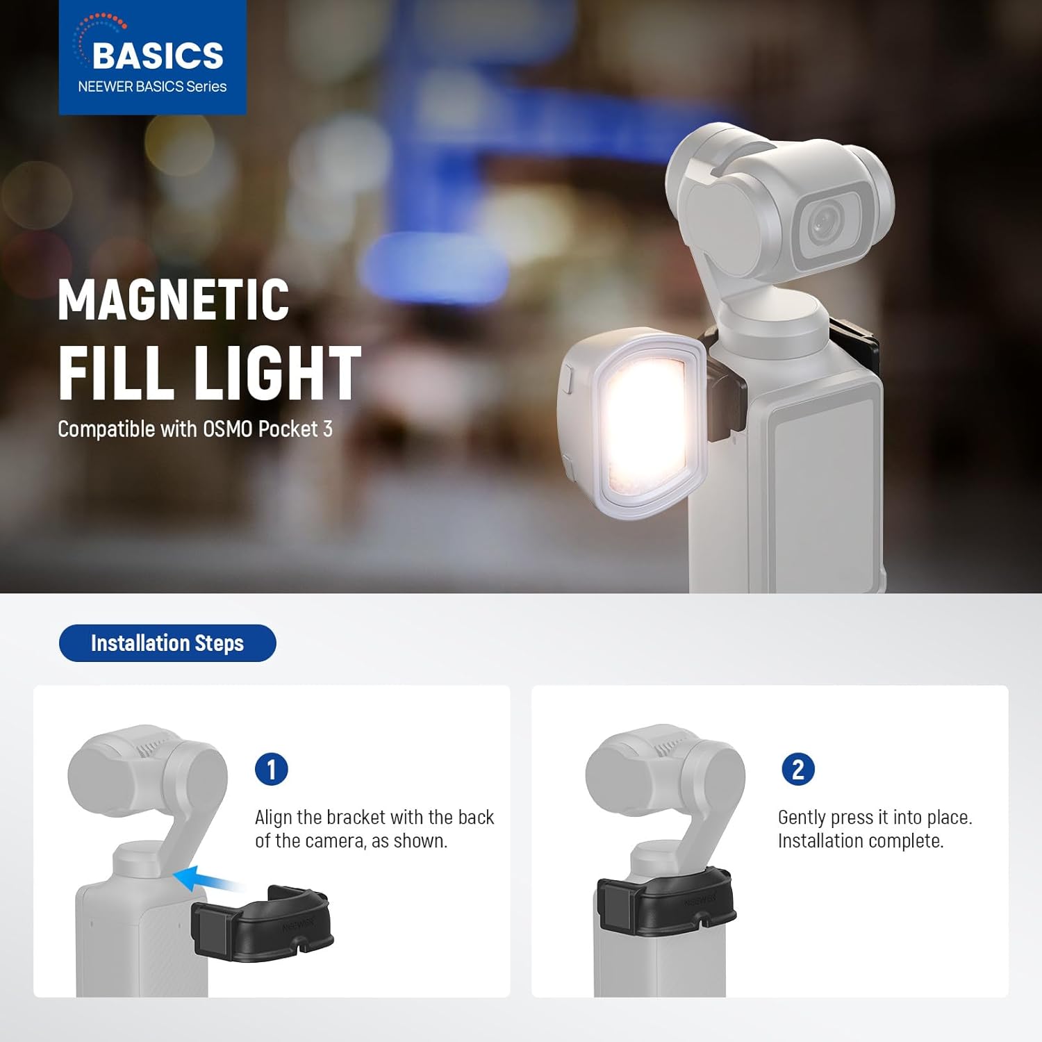 Detalle 2 de NEEWER Basics Magnetic Auxiliary Light 1.3W