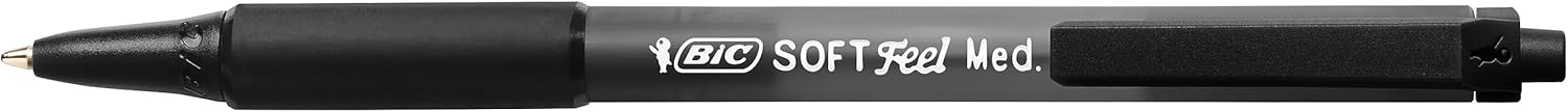 Thumbnail 1 de BIC Soft Feel – Stylos bille rétractables 1,0 mm, noir, blister 15