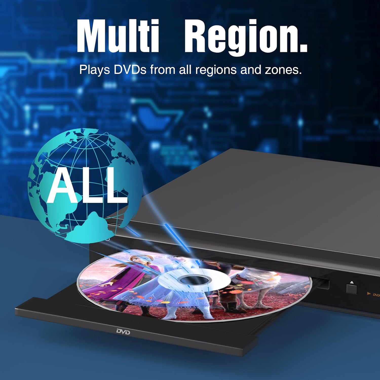 Detalle de MEGATEK DuraPlay DP-260M55HD Region-Free DVD Player with 1080p HDMI Upscaling
