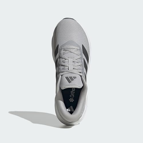 Detalle de adidas Galaxy 8 Men's Running Shoes, Grey, Textile-Synthetic Upper, 6.5 UK
