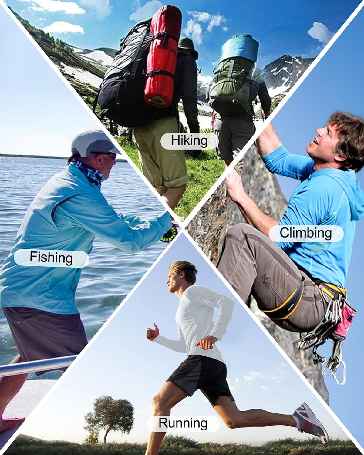 Thumbnail 3 de Roadbox UPF 50+ Long Sleeve Fishing Shirt with Sun Hood – Men