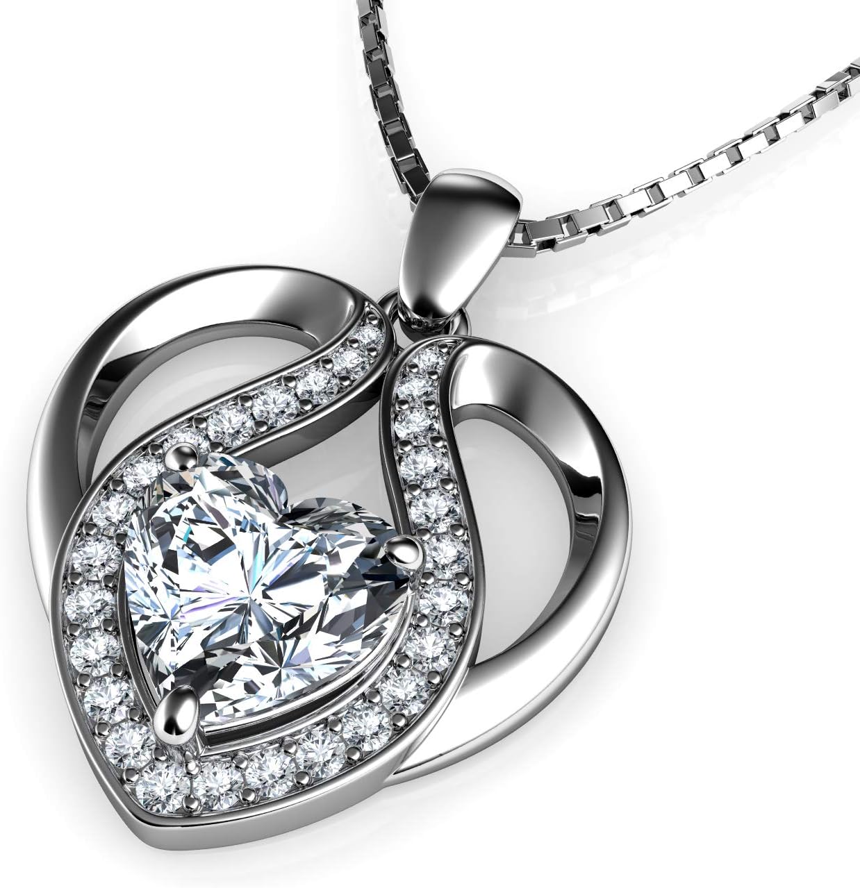 Detalle de DEPHINI collana cuore in argento 925