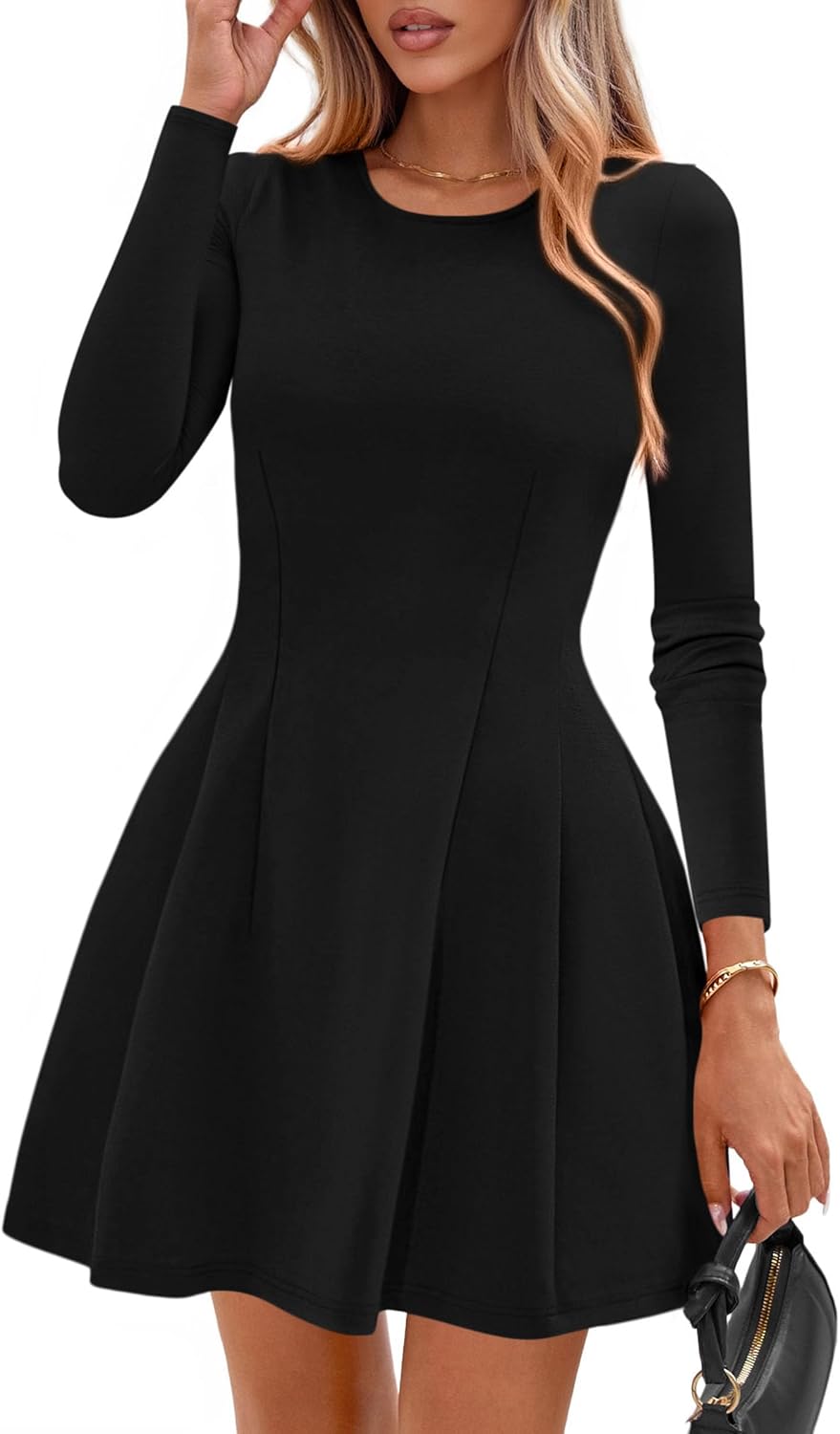 Detalle de PRETTYGARDEN Long Sleeve Mini Dress