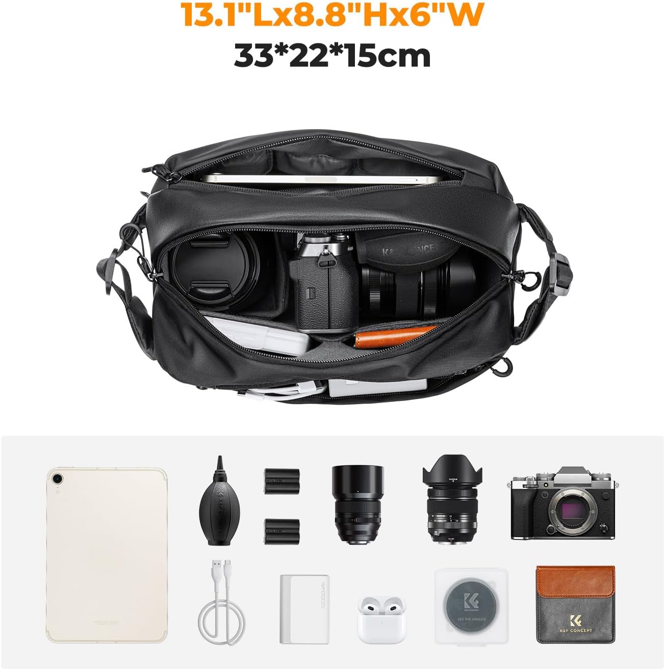 Thumbnail 1 de K&F Concept Camera Sling Bag for DSLR