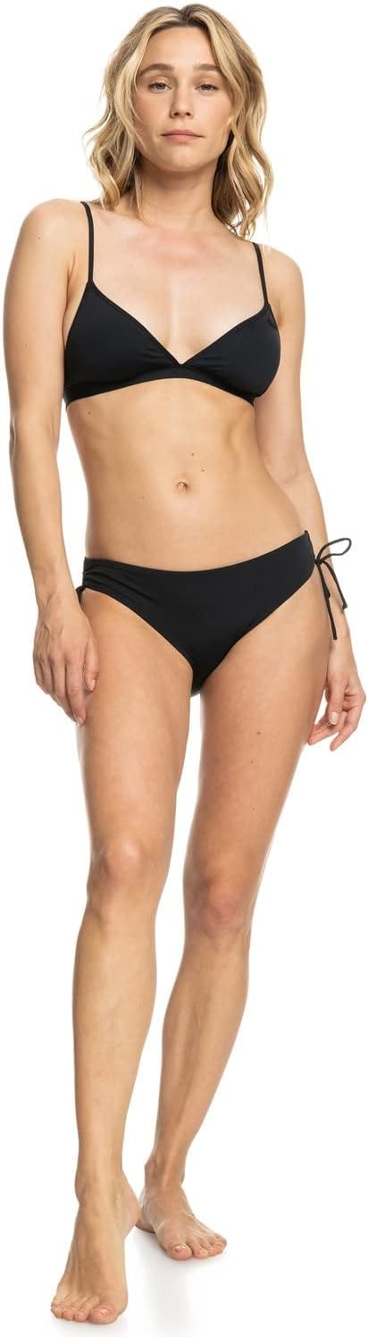 Detalle de Roxy Beach Classics Parte Superiore del Bikini Donna – Top triangolare in tessuto riciclato, con chiusura regolabile