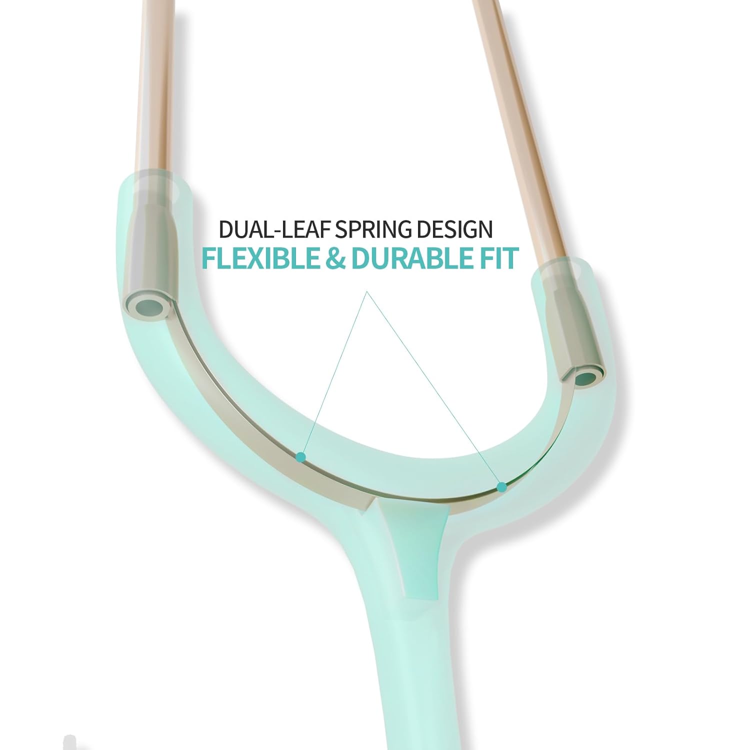 Thumbnail 6 de SciAN Dual Head Stethoscope with Ear Tips (Green Tube) – Classic stainless steel kit for doctors, nurses and students
