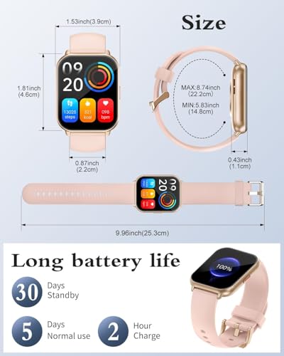 Thumbnail 7 de RUIMEN Montre Connectée Femme – Écran AMOLED 1.83'', musique intégrée, IP68 et 113 modes sportifs