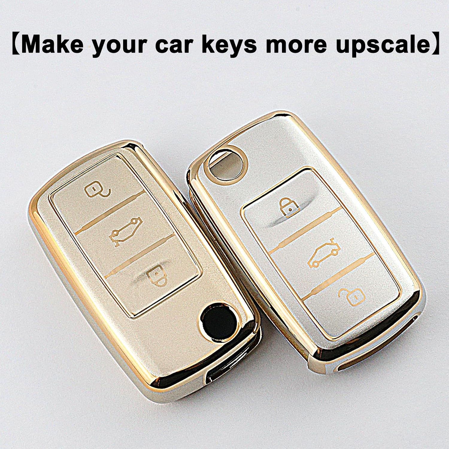 Detalle de QIULIFAN Key Cover TPU for VW 3-Button