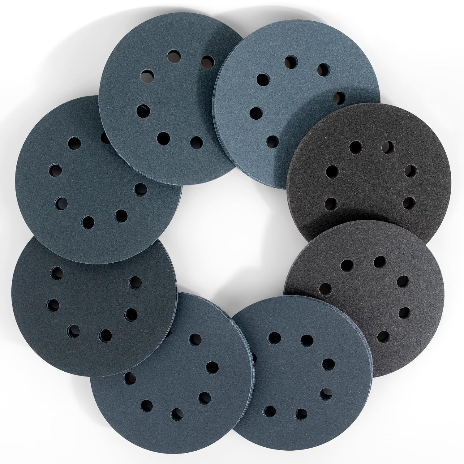 Detalle de Viaky 125mm Sanding Discs 80pcs 8‑Hole
