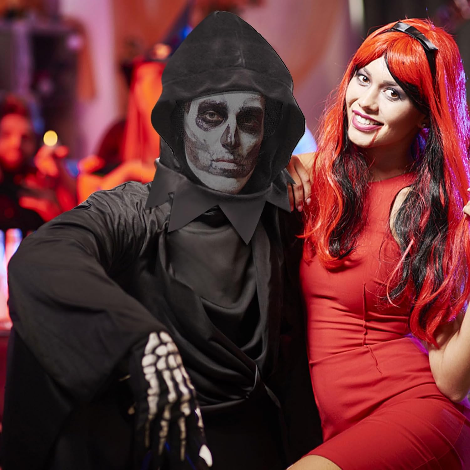 Thumbnail 6 de Faburo Halloween Kostüm Herren Sensenmann 150 cm
