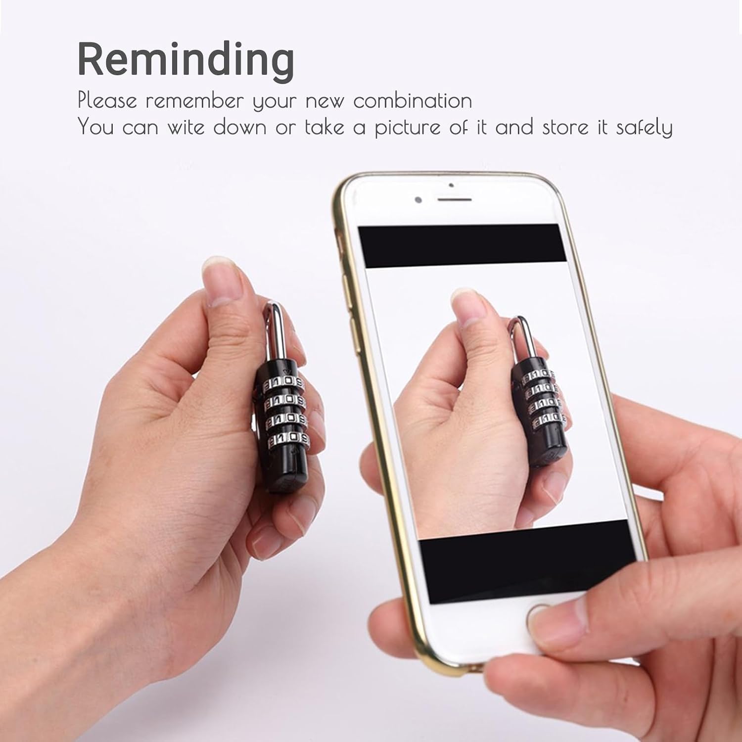 Thumbnail 6 de CFMOUR Suitcase Locks: TSA Approved, 4-Piece Set with 4-Digit Resettable Codes