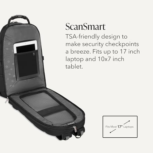 Detalle de SWISSGEAR 1900 ScanSmart Backpack for 17-Inch Laptops