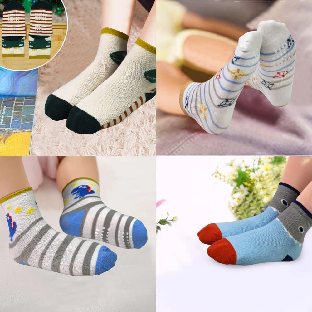 Thumbnail 1 de SUOSDEY Stoppersocken Kinder (12 Paar) mit Silikonpunkten – Anti-Rutsch für 1–7 Jahre