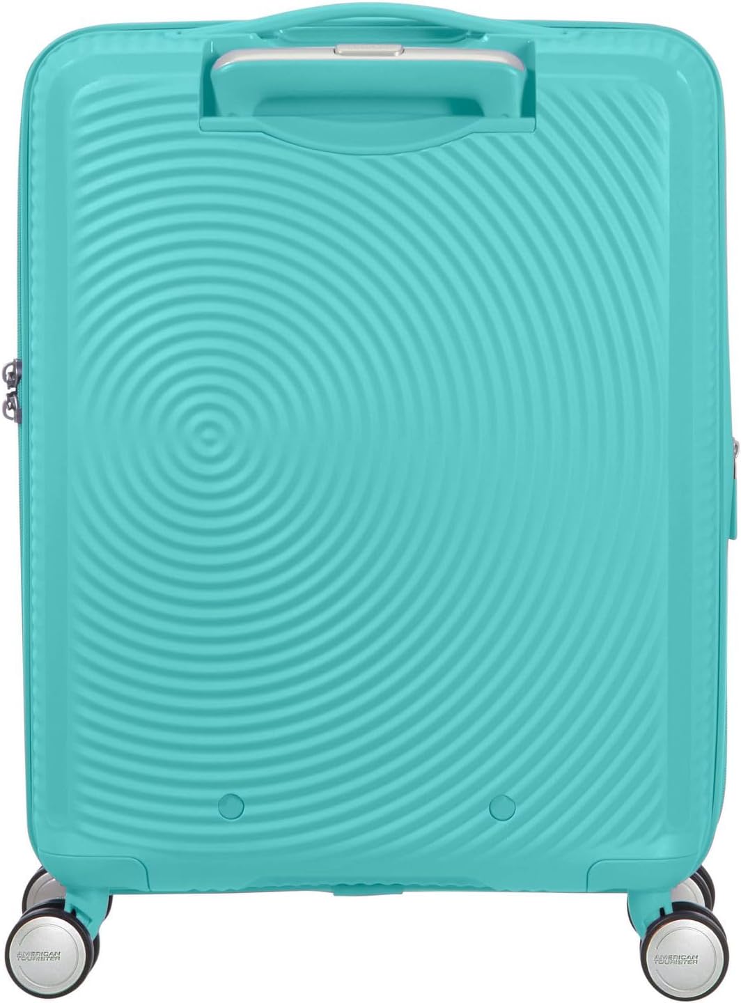 Detalle de American Tourister Soundbox Spinner S erweiterbar 55 cm (Poolside Blue) – Handgepäck mit TSA-Schloss