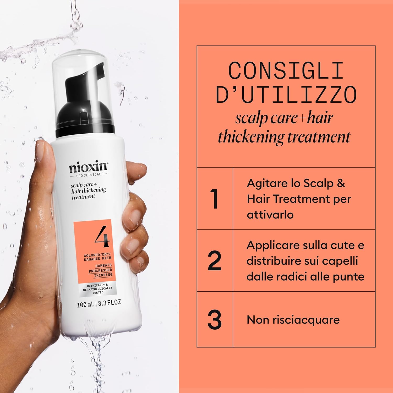 Thumbnail 4 de NIOXIN Scalp + Hair Thickening Sistema 4 per Capelli Colorati/Secchi con Assottigliamento Avanzato (shampoo, balsamo e trattamento cuoio capelluto)
