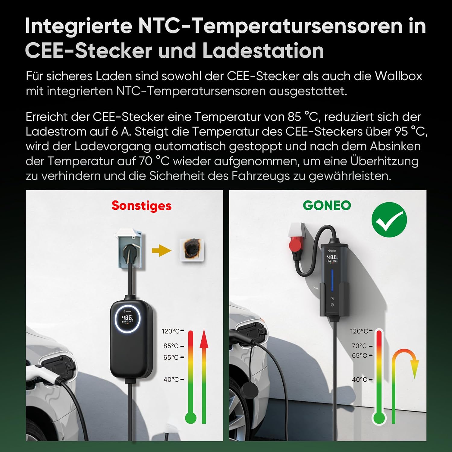Thumbnail 3 de GONEO Mobile Wallbox 11kW 8M – Ladelösung für EVs mit IP66-Schutz und 30mA+6mA DC RCD