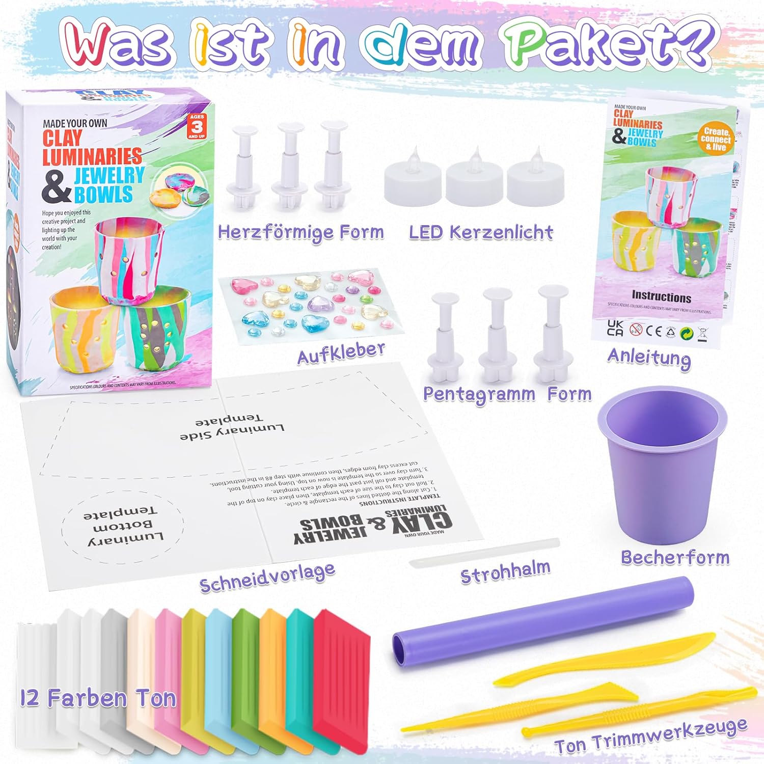 Thumbnail 5 de FGZU Bastelset Kerzen DIY 29 Teile 🎨