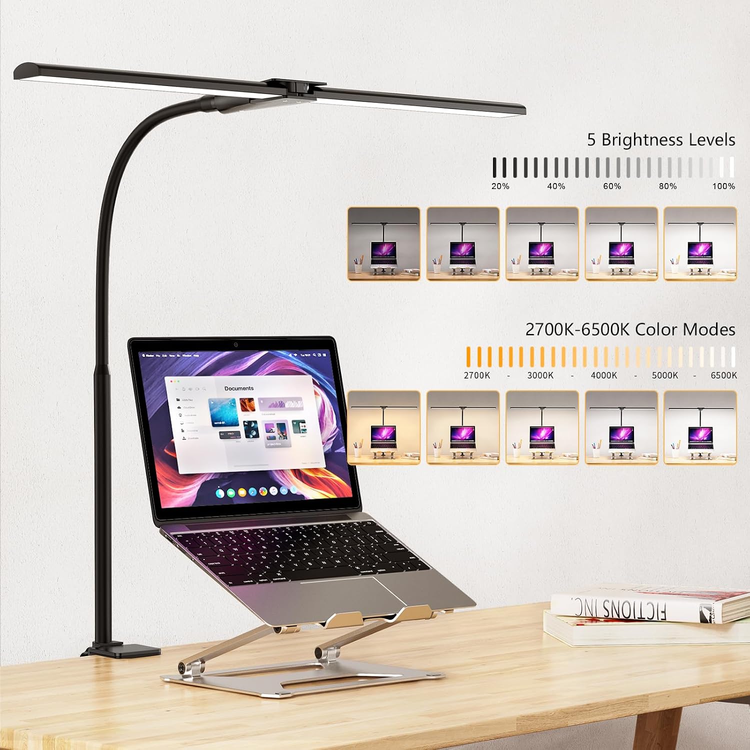 Detalle 2 de Schreibtischlampe LED Dimmbar 1200 Lumen