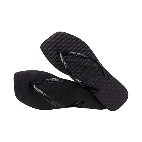 Thumbnail 4 de Havaianas Women's Slim Square Solid Flip Flops, Black (7-8 Medium US) by Havaianas