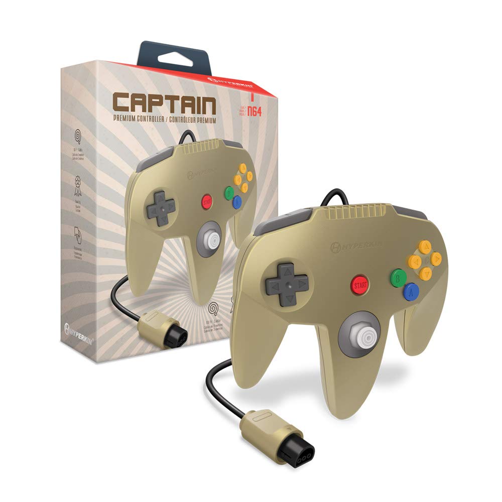 Thumbnail 4 de Hyperkin Captain Premium Wired Controller for Nintendo 64 – Gray (Retro Original Style)